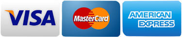 Visa - MasterCard - American Express - Discover