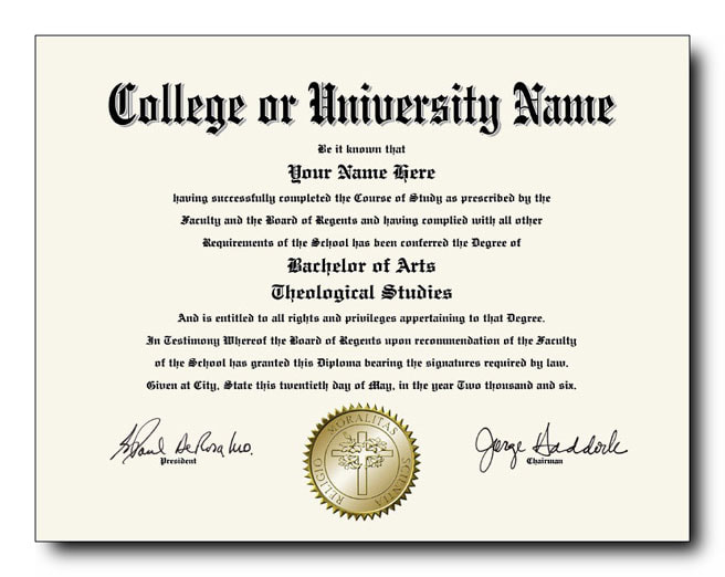 Fake College Diploma template #1
