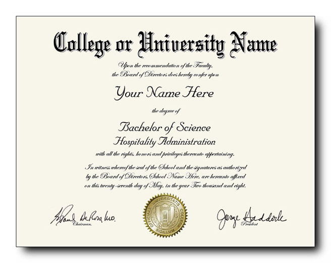 Fake College Diploma template #7 (University of Phoenix)