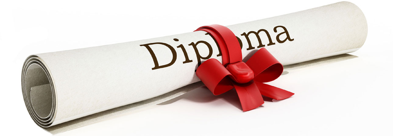 Rolled diploma